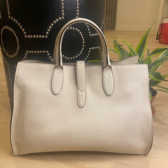 Gucci white large bag purse satchel Jackie tote bag - Picture 4 of 15
